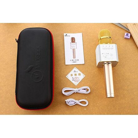 Портативный Караоке Микрофон MicGeek Q9 (USB, FM, AUX, Bluetooth)